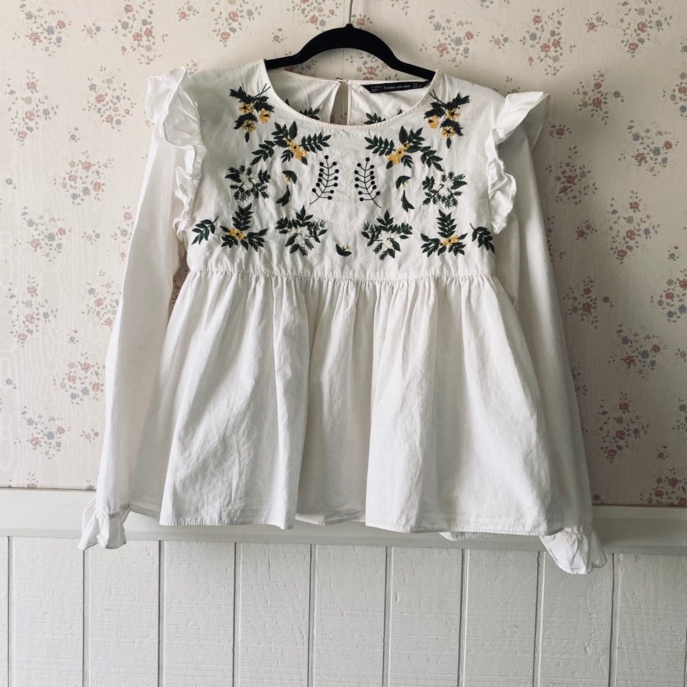 Zara Trafaluc embroidered shirt